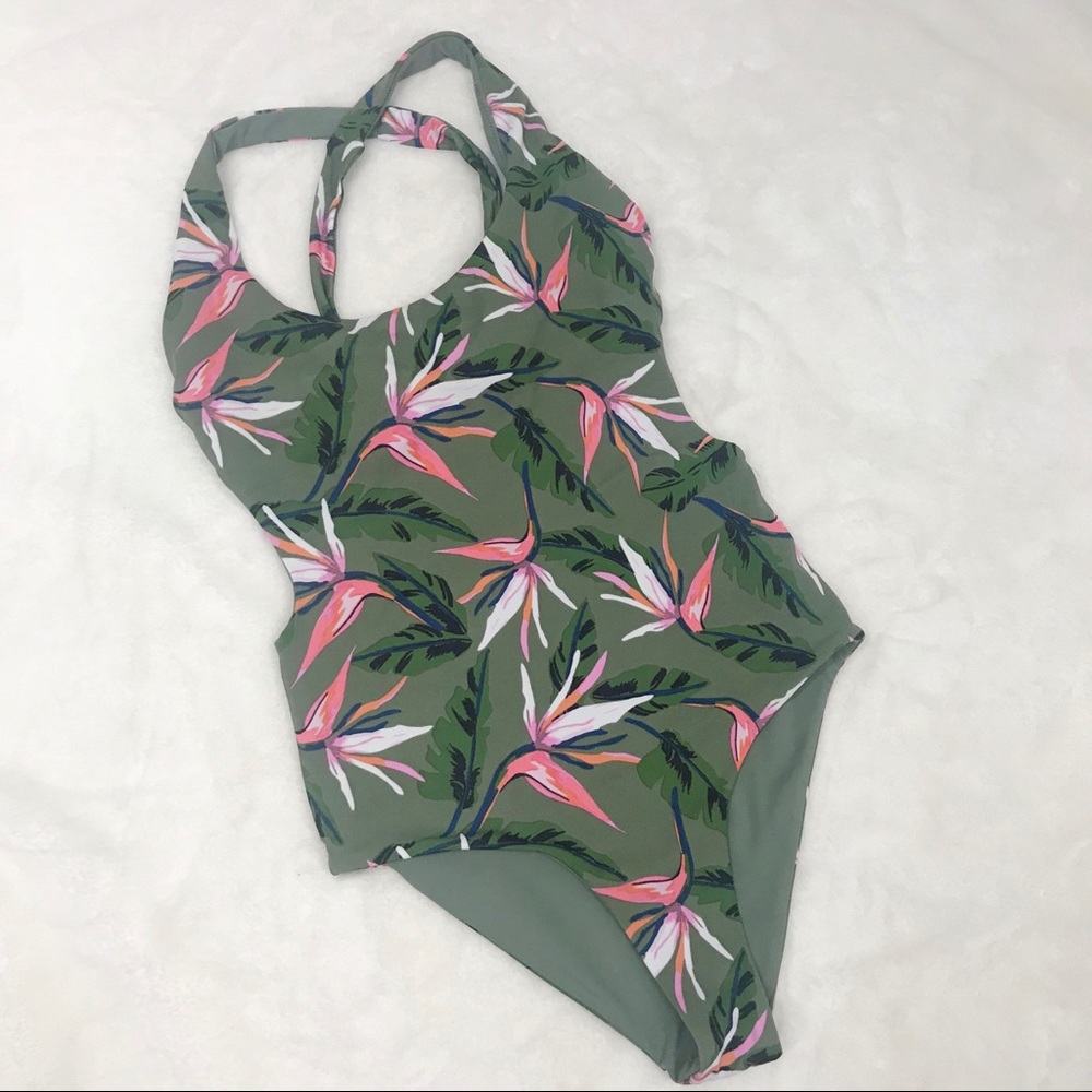 Tori Praver Open Back High Cut One Piece | Size XS